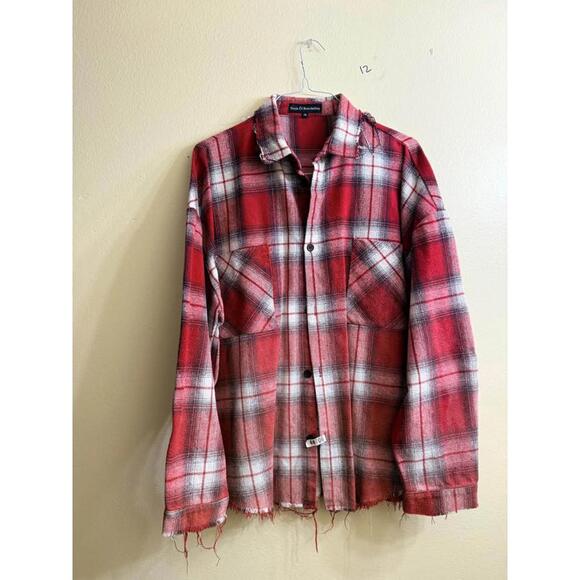 Truth Of Revelations Red Plaid Flannel Shirt XL - Picture 2 of 5
